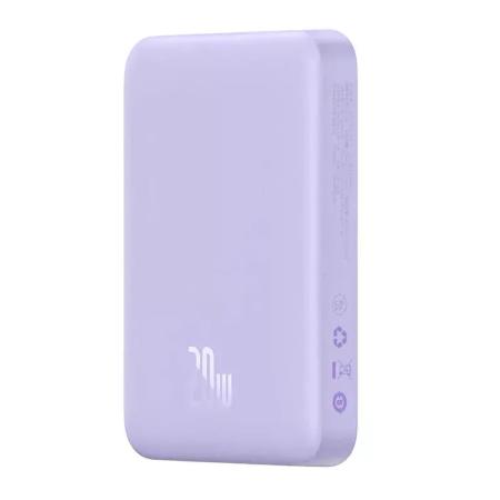 Внешний аккумулятор Baseus Magnetic Wireless Charging Power Bank 10000mAh 20W с поддержкой беспроводной зарядки (PPCXM10) Фиолетовый
