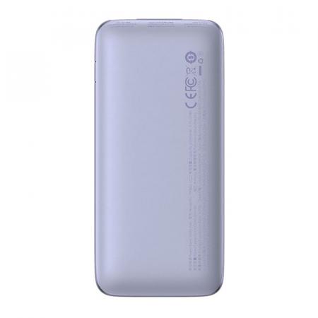 Внешний аккумулятор Baseus Bipow Pro Digital Display Fast Charge 10000mAh 22.5W с кабелем USB - Type-C, 3A, 0,3 м PPBD2-1022 (PPBD040005) Фиолетовый Внешний аккумулятор Baseus Bipow Pro Digital Display Fast Charge 10000mAh 22.5W с кабелем USB - Type-C, 3A, 0,3 м PPBD2-1022 (PPBD040005) Фиолетовый