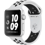 Apple Watch Nike+ Series 3 42 мм, корпус из серебристого алюминия, спортивный ремешок Nike цвета «чистая платина/черный» Apple Watch Nike+ Series 3 42 мм, корпус из серебристого алюминия, спортивный ремешок Nike цвета «чистая платина/черный»
