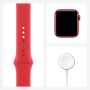 Apple Watch Series 6, 44 мм, корпус из алюминия цвета (PRODUCT)RED, спортивный ремешок красного цвета