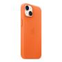 Чехол Leather Case MagSafe для Apple iPhone 14 «Orange» Чехол Leather Case MagSafe для Apple iPhone 14 «Orange»