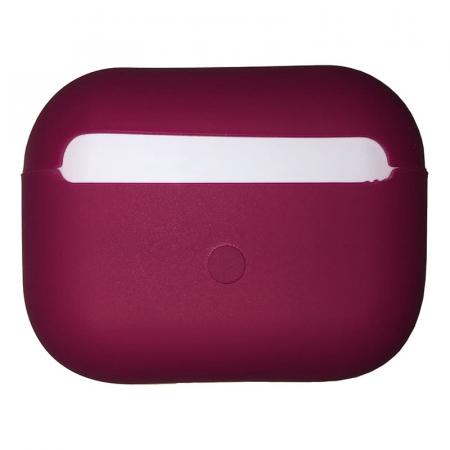 Чехол Silicone Case для Apple AirPods Pro Hidoscus, бардовый