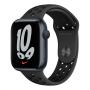 Apple Watch Nike Series 7, 45 мм корпус из алюминия цвета «тёмная ночь», спортивный ремешок Nike цвета «антрацитовый/чёрный» Apple Watch Nike Series 7, 45 мм корпус из алюминия цвета «тёмная ночь», спортивный ремешок Nike цвета «антрацитовый/чёрный»