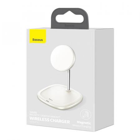 Беспроводное зарядное устройство Baseus (BS-W519) White, белый