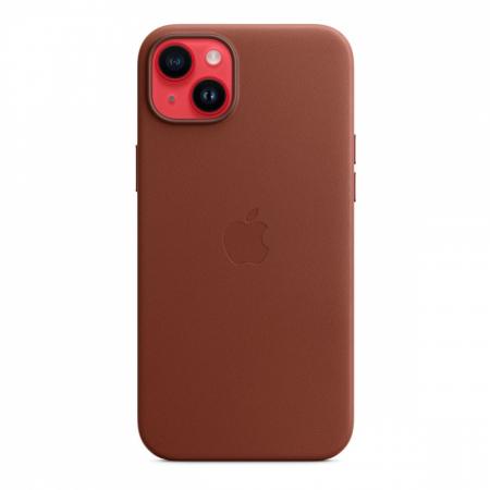 Чехол Leather Case MagSafe для Apple iPhone 14 Plus «Umber»