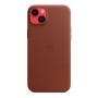 Чехол Leather Case MagSafe для Apple iPhone 14 Plus «Umber»