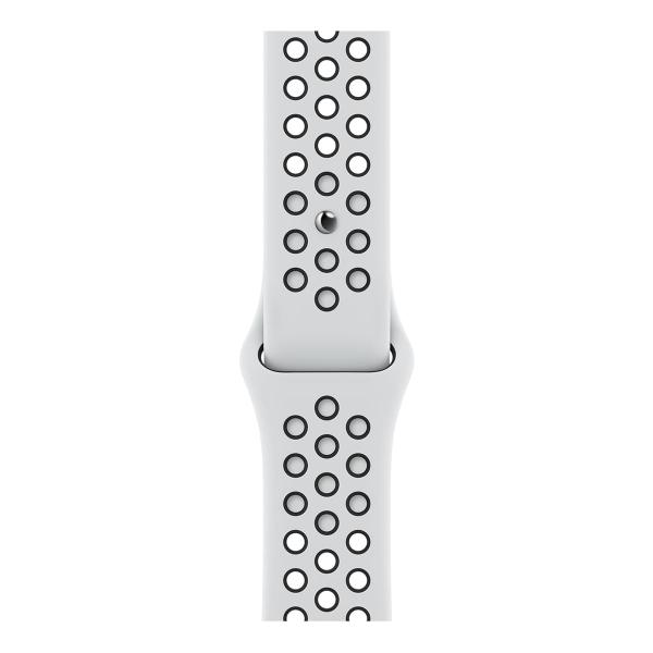 Apple Watch Nike Series 7, 45 мм корпус из алюминия цвета «сияющая звезда», спортивный ремешок Nike цвета «чистая платина/чёрный» Apple Watch Nike Series 7, 45 мм корпус из алюминия цвета «сияющая звезда», спортивный ремешок Nike цвета «чистая платина/чёрный»