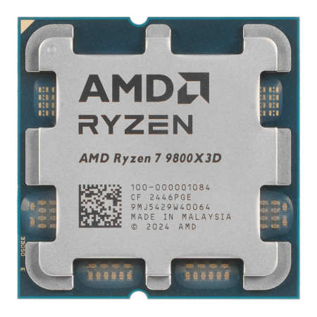 Процессор AMD Ryzen 7 9800X3D 4,7ГГц (Turbo 5,2ГГц) AM5, OEM (100-000001084)