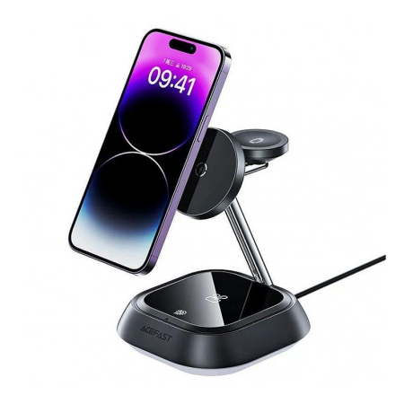 Беспроводное зарядное устройство AceFast Wireless Charger Desktop Holder (E16) Black, черный