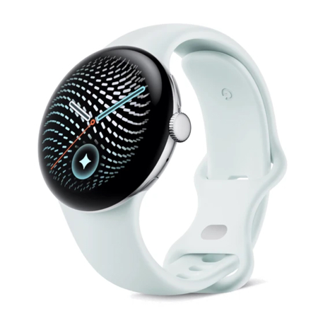 Часы Pixel Watch 5, 45 мм, Wi-Fi, Polished Silver/Fog, серебристый