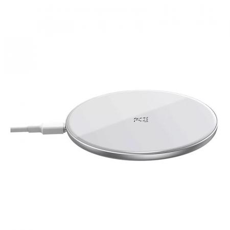 Беспроводное зарядное устройство Baseus Simple Wireless Charger 15W (WXJK-B02) White, белый