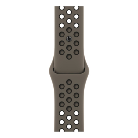 Apple Watch Nike Series 8, 41 мм корпус из алюминия цвета «Midnight», ремешок Nike Sport Band размера M/L цвета «Olive Grey/Black»