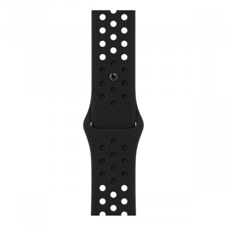 Apple Watch Nike SE (2022), 44 мм корпус из алюминия цвета «Midnight», ремешок Nike Sport Band размера S/M цвета «Black/Black» Apple Watch Nike SE (2022), 44 мм корпус из алюминия цвета «Midnight», ремешок Nike Sport Band размера S/M цвета «Black/Black»