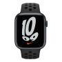 Apple Watch Nike Series 7, 45 мм корпус из алюминия цвета «тёмная ночь», спортивный ремешок Nike цвета «антрацитовый/чёрный» Apple Watch Nike Series 7, 45 мм корпус из алюминия цвета «тёмная ночь», спортивный ремешок Nike цвета «антрацитовый/чёрный»