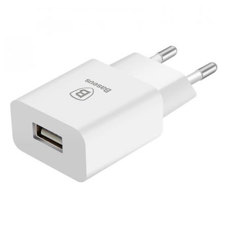 Зарядное устройство USB-A Baseus Letour Charger 2.1A (CCALL-E2A02), белый