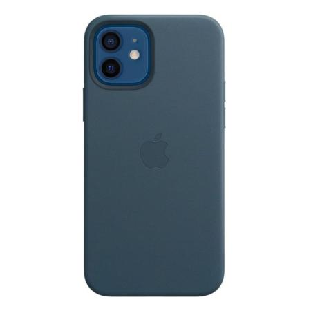Чехол Leather Case MagSafe для Apple iPhone 12/12 Pro Blue Lake, голубое озеро Чехол Leather Case MagSafe для Apple iPhone 12/12 Pro Blue Lake, голубое озеро