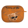Чехол для AirPods 3 COQUE POUR Оранжевый с рисунком Sunny at life