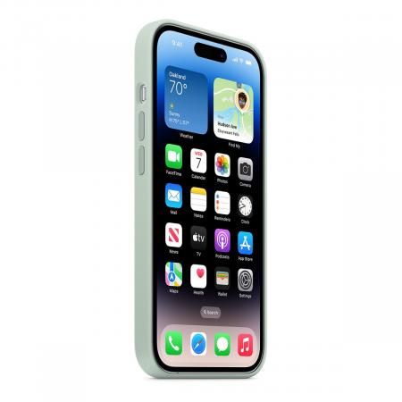 Чехол Silicone Case MagSafe для Apple iPhone 14 Pro Зеленый Чехол Silicone Case MagSafe для Apple iPhone 14 Pro Зеленый