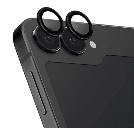 Защитное стекло для Galaxy Z Flip6, BlueO Camera lens Armor metal 2 шт. Черное Защитное стекло для Galaxy Z Flip6, BlueO Camera lens Armor metal 2 шт. Черное