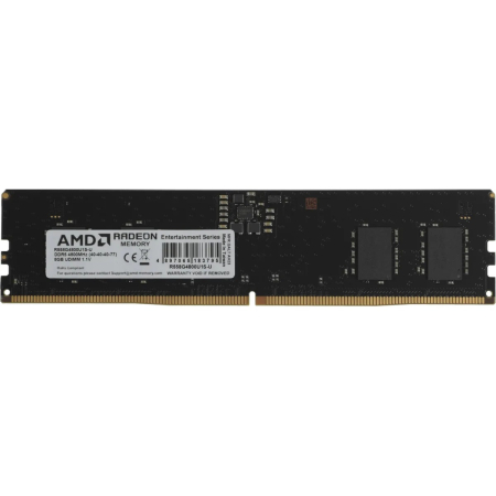 Оперативная память AMD Radeon R558G4800U1S U DDR5 8GB 4800MHz CL40 DIMM 1x8