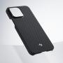 Чехол для iPhone 14 Pro Pitaka MagEZ Case 3 кевлар (арамид) (KI1401P) Черно-серый Чехол для iPhone 14 Pro Pitaka MagEZ Case 3 кевлар (арамид) (KI1401P) Черно-серый