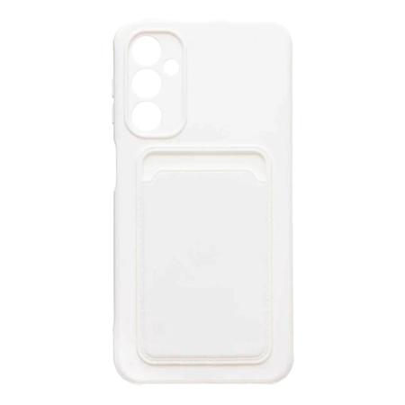 Чехол для Samsung Galaxy A55 Silicone Case с картхолдером Белый