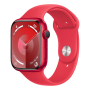 Apple Watch Series 9, 45 мм корпус из алюминия цвета (PRODUCT)RED™, ремешок Sport Band размера M/L цвета «Red»