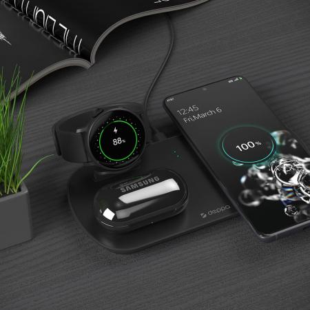 Зарядная станция Deppa 3в1 17,5W (24011) Black, черный