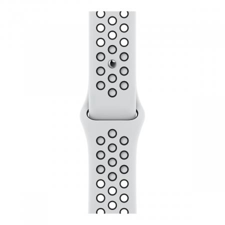 Apple Watch Nike Series 7, 41 мм корпус из алюминия цвета «сияющая звезда», спортивный ремешок Nike цвета «чистая платина/чёрный» Apple Watch Nike Series 7, 41 мм корпус из алюминия цвета «сияющая звезда», спортивный ремешок Nike цвета «чистая платина/чёрный»