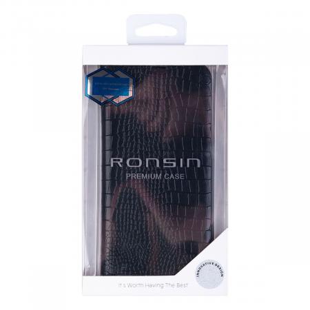 Чехол-книжка Ronsin для iPhone 14 Pro premium case c визитницей Черный Чехол-книжка Ronsin для iPhone 14 Pro premium case c визитницей Черный
