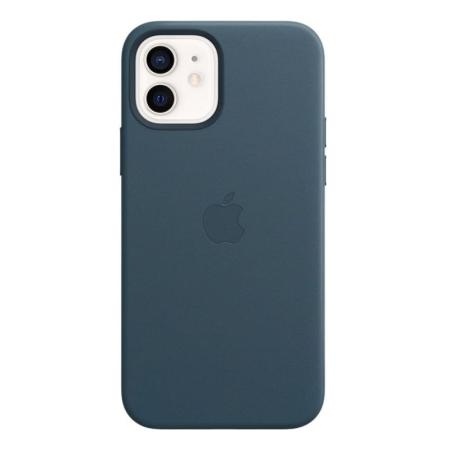 Чехол Leather Case MagSafe для Apple iPhone 12/12 Pro Blue Lake, голубое озеро Чехол Leather Case MagSafe для Apple iPhone 12/12 Pro Blue Lake, голубое озеро