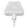 Внешний аккумулятор Baseus Magnetic Mini Wireless Fast Charge power bank с поддержкой беспроводной зарядки 10000mAh 20W (PPCX030002) Белый