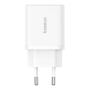 Зарядное устройство Baseus Cube Fast Charger USB-A + USB Type-C 20 Вт EU Moon (P10111403213-00), белый
