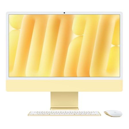 Apple iMac 24" (M4 10C CPU, 10C GPU, 2024) Retina 4,5K, 16Gb, 256Gb SSD (MWUW3) Yellow, желтый