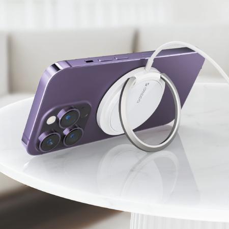 Беспроводное зарядное устройство Deppa MagSafe Ring, Qi 15W (23156) White, белый