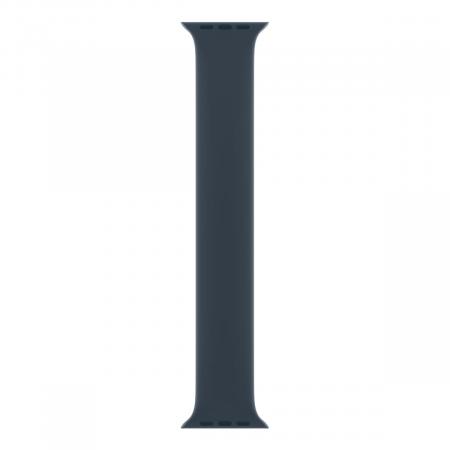 Apple Watch Series 8, 45 мм корпус из алюминия цвета «Silver», ремешок Solo Loop цвета «Storm Blue»