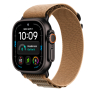 Apple Watch Ultra 4, 49 мм корпус из титана цвета «Black», ремешок Alpine Loop цвета «Desert» размера S