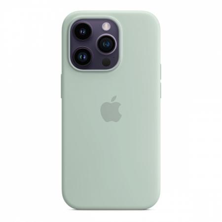 Чехол Silicone Case MagSafe для Apple iPhone 14 Pro Зеленый Чехол Silicone Case MagSafe для Apple iPhone 14 Pro Зеленый