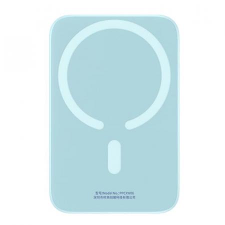 Внешний аккумулятор Baseus Magnetic Wireless Charging Power Bank 6000mAh 20W с MagSafe PPCXW06 (PPCX020003) Синий