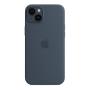 Чехол Silicone Case MagSafe для Apple iPhone 14 Plus Синий