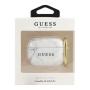 Чехол для Airpods Pro Guess Marble Effect с кольцом (GUACAPTPUMAWH) Белый
