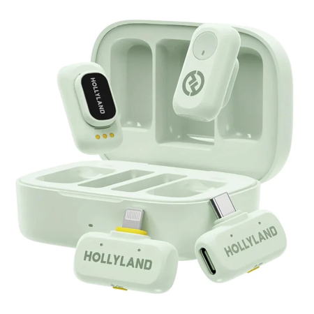 Микрофон Hollyland Lark A1 Combo Green, зелёный