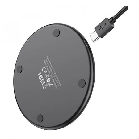 Беспроводное зарядное устройство hoco. CW6 Pro Easy Black, черный Беспроводное зарядное устройство hoco. CW6 Pro Easy Black, черный