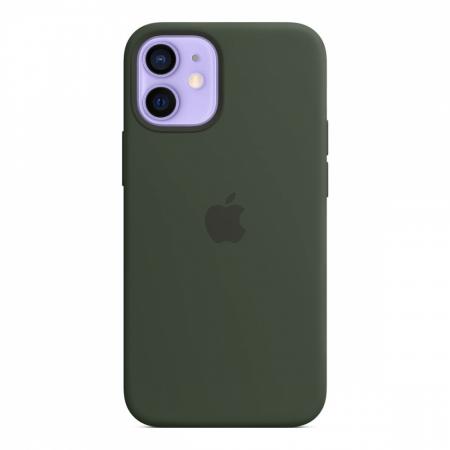 Силиконовый чехол для iPhone 12 mini MagSafe Silicone Case Темно-зеленый Силиконовый чехол для iPhone 12 mini MagSafe Silicone Case Темно-зеленый