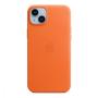 Чехол Leather Case MagSafe для Apple iPhone 14 Plus «Orange» Чехол Leather Case MagSafe для Apple iPhone 14 Plus «Orange»