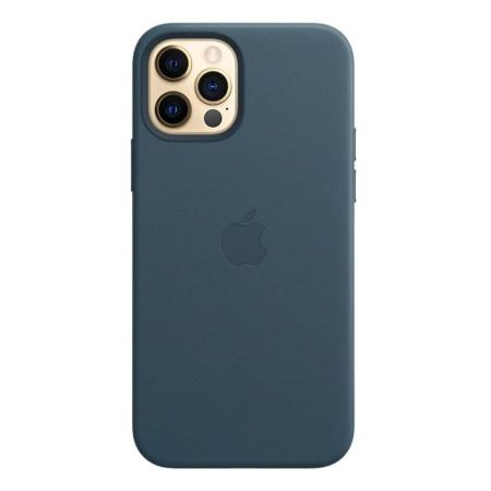 Чехол Leather Case MagSafe для Apple iPhone 12/12 Pro Blue Lake, голубое озеро Чехол Leather Case MagSafe для Apple iPhone 12/12 Pro Blue Lake, голубое озеро