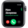 Apple Watch Series 5, 40 мм, корпус из алюминия цвета «серый космос», спортивный ремешок черного цвета