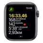 Apple Watch SE (2020), 44 мм корпус из алюминия цвета «серый космос» спортивный ремешок цвета «Midnight»