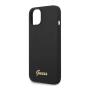 Чехол Guess для iPhone 14 Plus Liquid silicone Gold metal logo Hard (GUHCP14MSLSMK) Черный Чехол Guess для iPhone 14 Plus Liquid silicone Gold metal logo Hard (GUHCP14MSLSMK) Черный