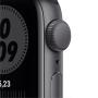 Apple Watch Nike SE (2020), 40 мм корпус из алюминия цвета «серый космос», спортивный ремешок Nike цвета «антрацитовый/чёрный»